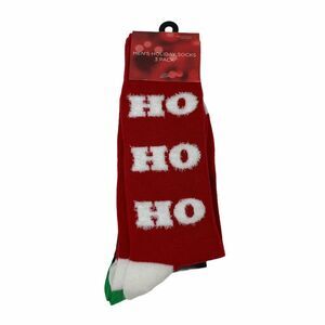 Holiday Socks 3-Pack Men's Size 7-12 Kohl's Ho Ho Ho Snowflakes Christmas New